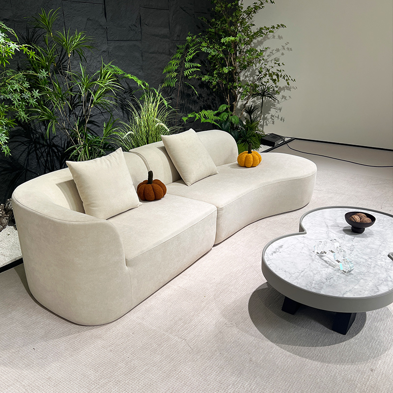 Italian design modern compressible living room home furniture L shape modular vacuum small package fabric compression sofa set