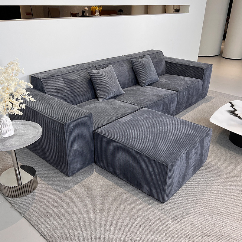 2024 modern wholesale compression living room sofa furniture vacuum small package linen fabric velvet couch sofa set