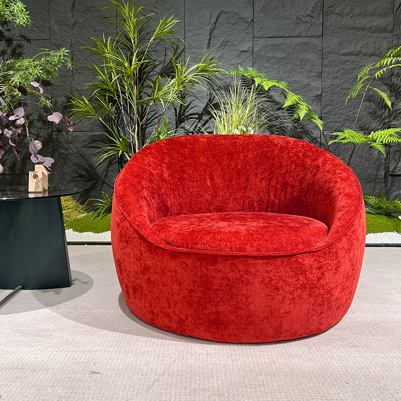2025 Modern minimalist furniture sponge fabric compression sofa lazy sofa single person leisure sofa chair armchair