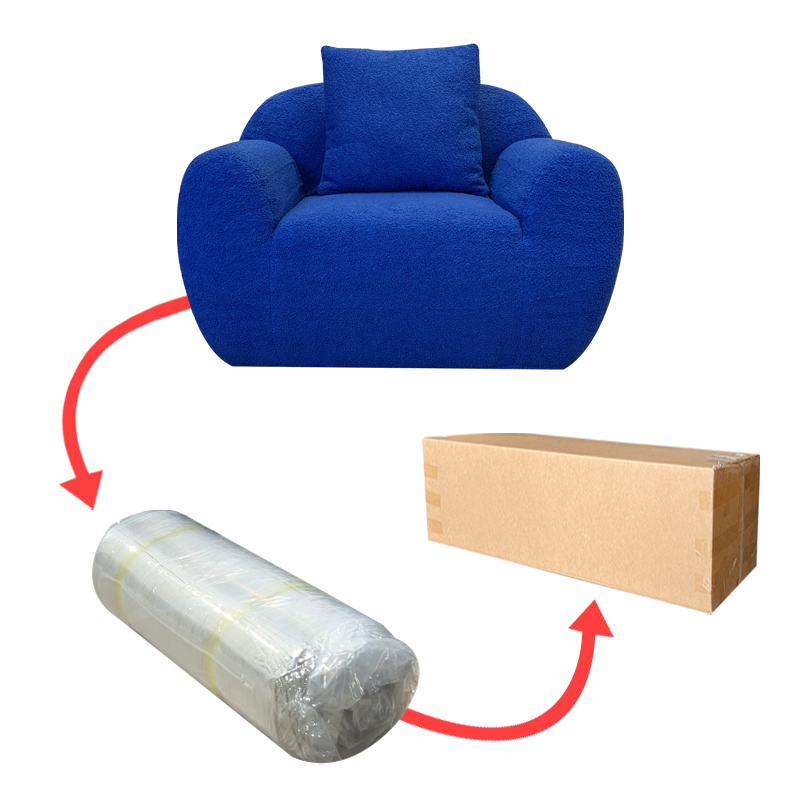 S243 Shunlinghang Modern Minimalist Single Person Leisure Sofa Chair Living Room Furniture Sponge Fabric Compression Lazy Armchair