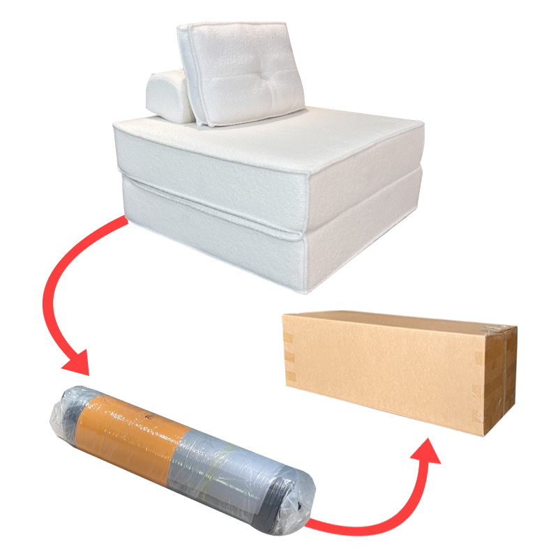 S256 Shuangling Folding Compression Sofa Foldable Sofa Bed  Living Room Furniture Customizable Size and Color