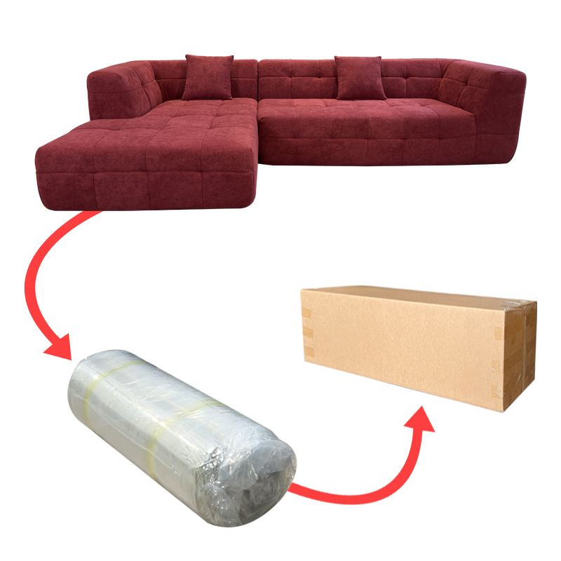 S248 Corner Empress Sofa  Premium and Elegant Compact Sofa - Box Sofa   Customizable in Size and Color